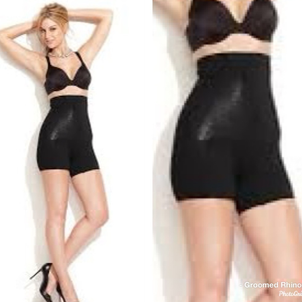 SPANX Star Power Lady Luxe High Waist Super Sliming Girl Shorts Size M